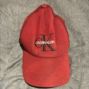 Calvin Klein Burgundy Cap